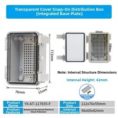ABS Plastic Waterproof Distribution Box for Outdoor Electrical Housing