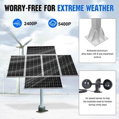 ECOWORTHY Solar Panel Dual Axis Tracking System Increase 40% Power with Track…