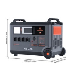 Oscal PowerMax 6000 Rugged Power Station 3600Wh to 57600Wh LiFePO4 Battery K2Q2