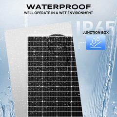 150W 300W 450W 600W Flexible Portable Solar Panel PV RV Rooftop Cabin Boat Home
