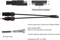 3.3ft SAE to SAE Polarity Reverse Cable