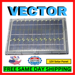 Solar Panel Kit Home Car Truck Marine RV 12V DC Battery Weatherproof w/ Clamps