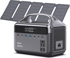 192Wh Solar Generator with Solar Panel Included Portable Power Station 300W LFP