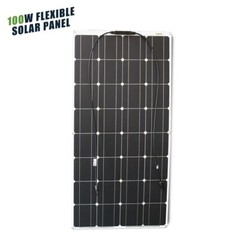 12V 100W 200W 300W 400W 600W Monocrystalline Solar Panel Home RV Off-Grid Power