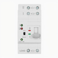 2P/4P Dual Power Automatic Transfer Switch AC220V IP30 Enclosure Rail Mount