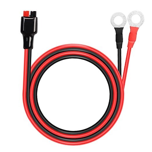 PNGKNYOCN O Ring Terminal to Battery Connector Cable, 12AWG 45A Connector and