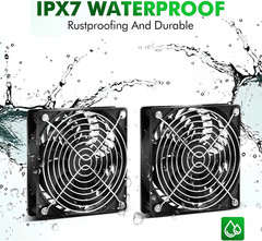 5.5″ Solar Fan, Solar Panel Fan, 30W Solar Powered Fan with Dual IPX7 Waterproof