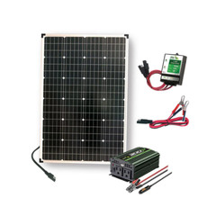 Polycrystalline Solar Panel with Power Inverter and 11 Amp Charge Controller NEW