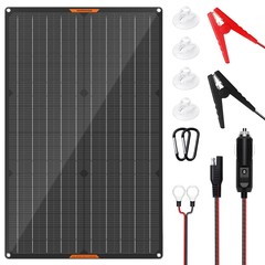 12V Solar Battery Charger Car Solar Trickle Chargers Waterproof 10w 20w 30w 50w