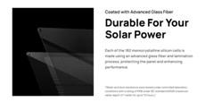 EF ECOFLOW 100W Flexible Solar Panel with High Efficiency Solar Modules, IP68