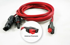10′ feet Solar Charging Cable fits ANDERSON POWERPOLE, JACKERY, 500 Watts