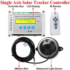 Complete 6000N Single Axis Solar Tracking System LCD PV Solar Panel Tracker Kits