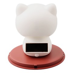 Adorable for Solar Nodding Cat Ornament for Car Dashboard and Home Decoration