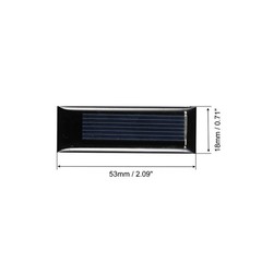 Mini Solar Cell Panel 0.5V 160mA 0.08W 53mm x 18mm 10pcs