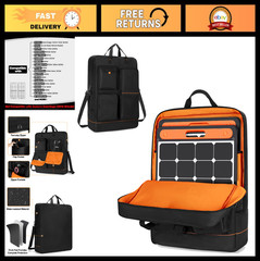 Solar Panel Storage Bag – Padded Carry Case for 100W/200W Panels, Organizer, Bri