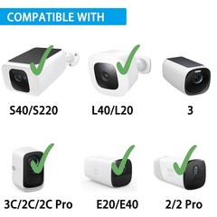 Eufy Solar Panel Compatible with Eufycam 3/3C/2C/2C Pro/2/2 Pro/E20/E40/E/S40/S2