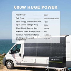 ALLPOWERS 600W SP039 Solar Panel Kits Foldable Monocrystalline For Generator Use