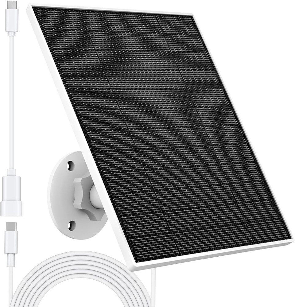 Solar Panel Charger for Eufy Outdoor Camera, 5W with 9.8Ft Cable