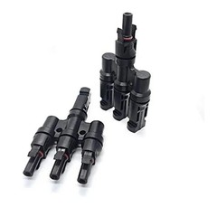 Solar Panel Branch Connectors 3-Ways In 1-Way Out Multibranch Waterproof