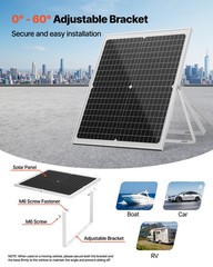 VEVOR Solar Battery Trickle Charger Maintainer 30W 12V with MPPT Controller