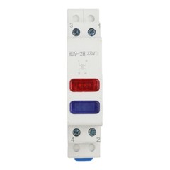 230V LED Signal Light DIN Rail Mount for Efficient Panel Indicator Setup