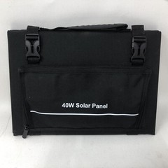 40W Foldable Portable Solar Panel with USB QC 3.0, 15V DC Output