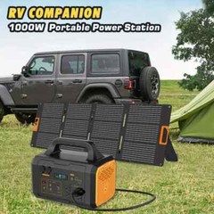 1000W Portable Power Station,1075Wh Backup Lithium Battery, 120V/1000W AC Outlet