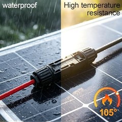 2PCS Solar to XT60 Female Adapter Cable 12AWG PV Connector Solar Connector to