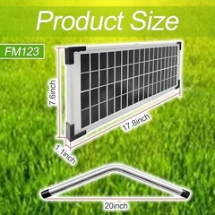 Solar Panel Kit FM123 Compatible with Mighty Mule Automatic Gate Openers |