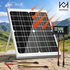 20W 12V Solar Battery Maintainer Trickle Charger Kit for Car Boat RV Trailer