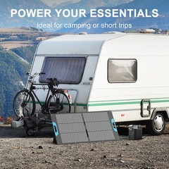 2 pack 110W Solar Panel Charge for BLUETTI Power Station AC180 1000Wh Generators