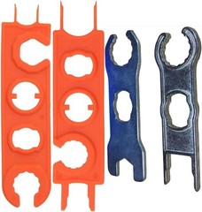 MC-4 Compatible Solar Connector Tool Set – Metal and Plastic Spanners (2 Pairs)