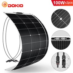 Dokio 200W 12V Bendable Flexible Solar Panel Portable Outdoor Charger For Camper