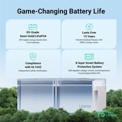 Dabbsson 5330Wh Portable Power Station 2200W Solar Generator Expandable Battery