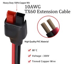 10AWG Solar Panel Cable Connector to Female Adapter for RV/Van Camping 60cm