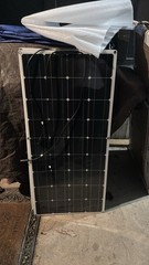 Monocrystalline Solar Panel Black 12V Off-Grid Outdoor Rigid Weather Resistant