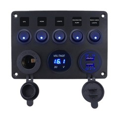 Wired Safety Features in a Reliable IP65 Rated 5 Gang Toggle Switch Panel