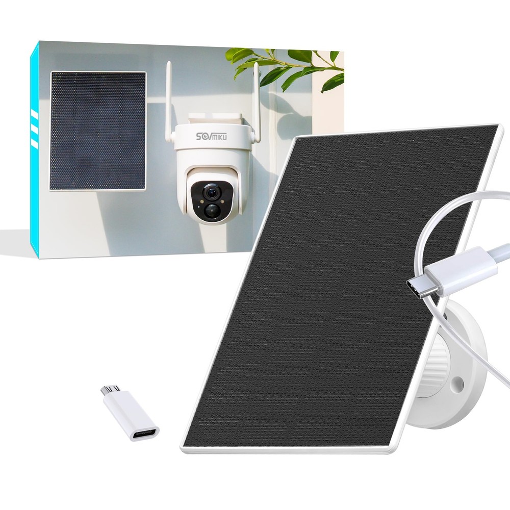 Vicohome 5V Solar Panels for Security Cameras for Bird Feeder 23% Energy Conv…