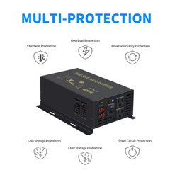 600Watt Pure Sine Wave Inverter 12V to 120V Car Home Truck Motor Camp RV Solar