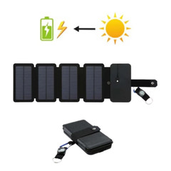 Outdoor Solar Panel Charger Foldable Camping Hiking Backpacking Travel Power Sma
