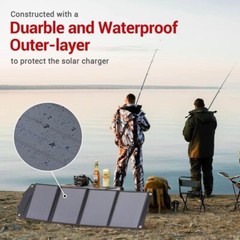 60W Portable Foldable Solar Panel Charger Power Station for Camp/RV/Off Grid