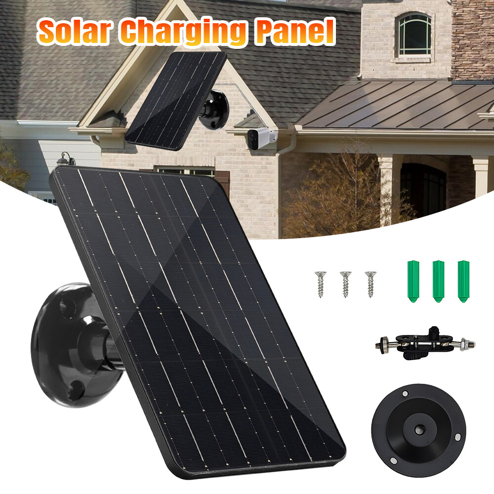 10W 5V Solar Panel Type-C Port for Outdoor Security CCTV Camera Waterproof Cam
