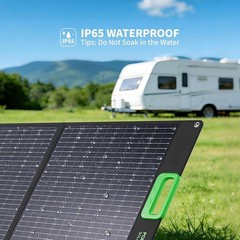 100W Foldable Solar Panel – 20V High-Efficiency Monocrystalline Charger for P…