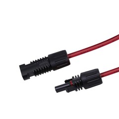 Solar Extension Cables, M&F Connector, Black&Red, 1 Pair | MC4 Wire Cord, Wa…