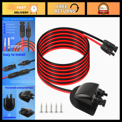Waterproof Solar Cable Entry Gland with 10Ft 10AWG Extension for RV, Boat, Campe
