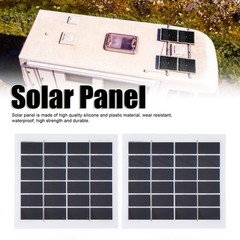 2 Pcs Monocrystalline Solar Plate Lightweight For Indoor And Outdoor Use