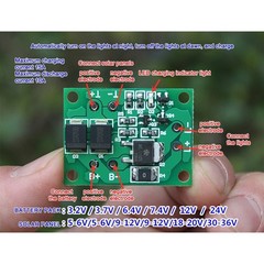 324V Solar Light Control Board for Garden and Wall Lights with Efficient Output