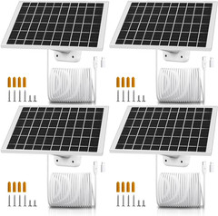 4 Pack 7W Solar Panel Charger for Arlo Essential 2K Outdoor 2Nd Gen 3Rd
