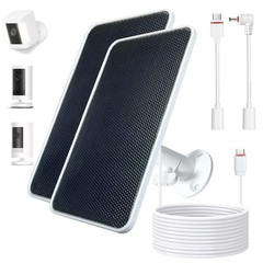 Solar Charger for Ring Cameras – 6.5W Solar Panel with 13FT Cable, Weatherproof