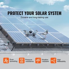 Solar Panel Critter Guard 6″x100ft, Rust-Proof PVC-Coated Steel Mesh